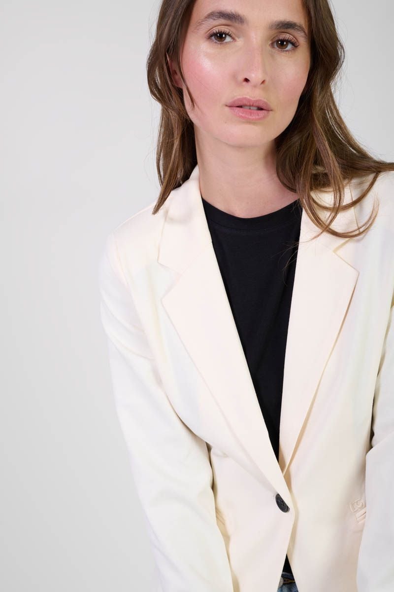 Le Temps Des Cerises Veste Blazer Oscar Crème
