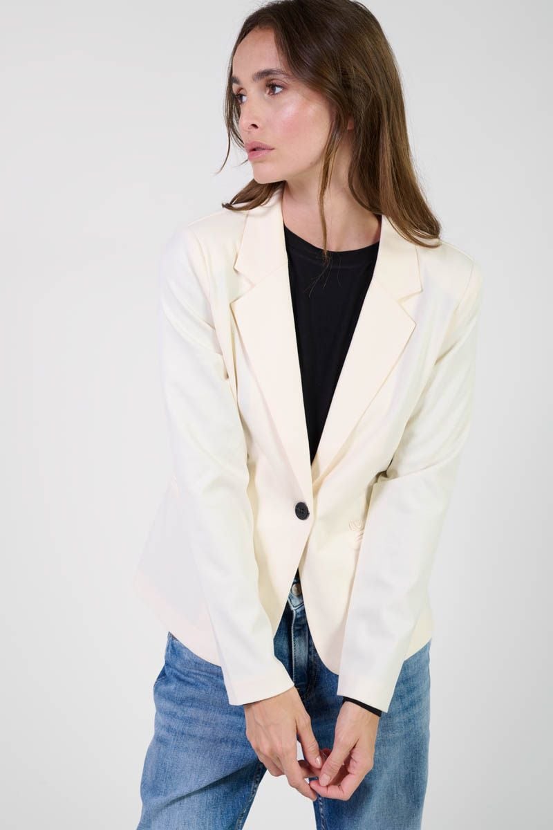 Le Temps Des Cerises Veste Blazer Oscar Crème