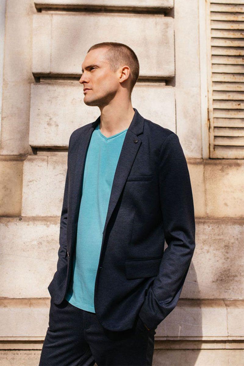 le temps des cerises Veste Blazer Rusa bleu marine