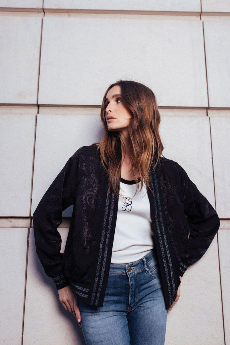 le temps des cerises Veste Clavel noire