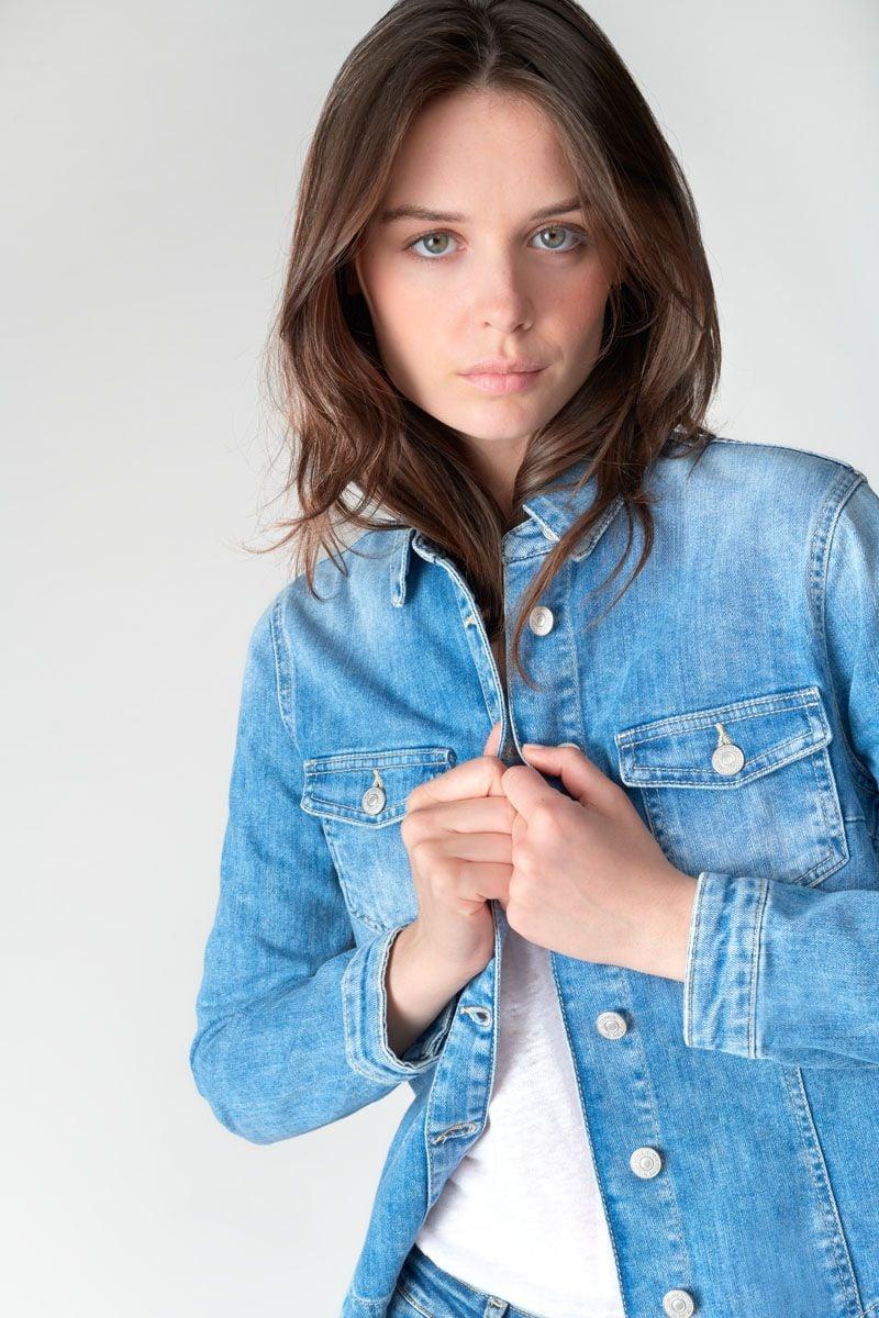 Le Temps Des Cerises Veste En Jeans Lilly Bleu
