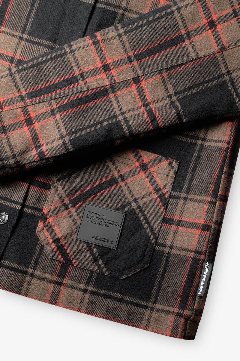 Le Temps Des Cerises Veste Eribo Kaki à Carreaux