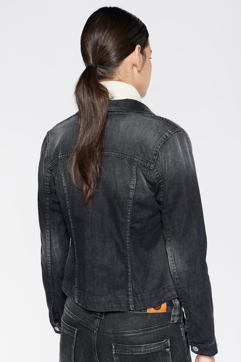 Le Temps Des Cerises Veste Lilly En Jeans Noir