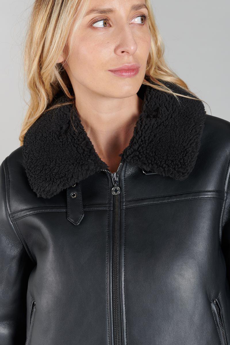 Le Temps Des Cerises Veste Manzana Noir