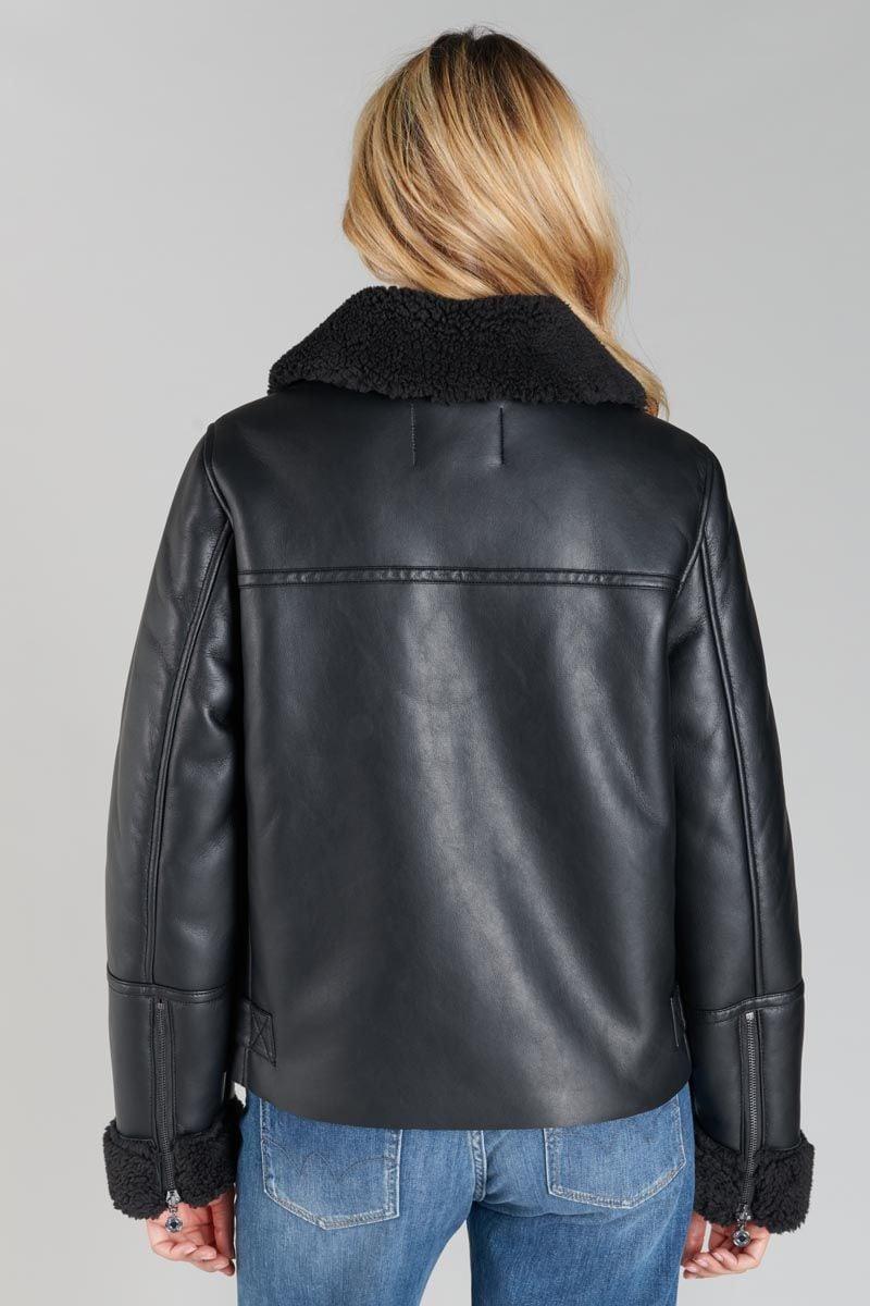 Le Temps Des Cerises Veste Manzana Noir