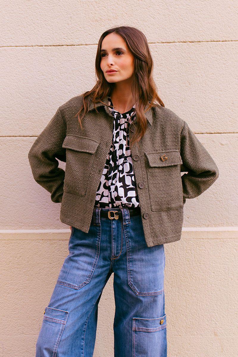 le temps des cerises Veste Marley kaki