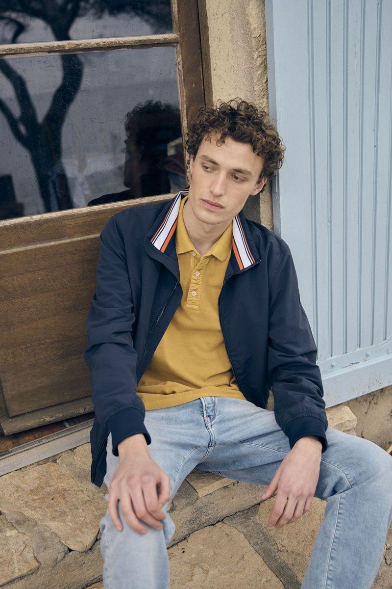 le temps des cerises Veste Rupar bleu marine