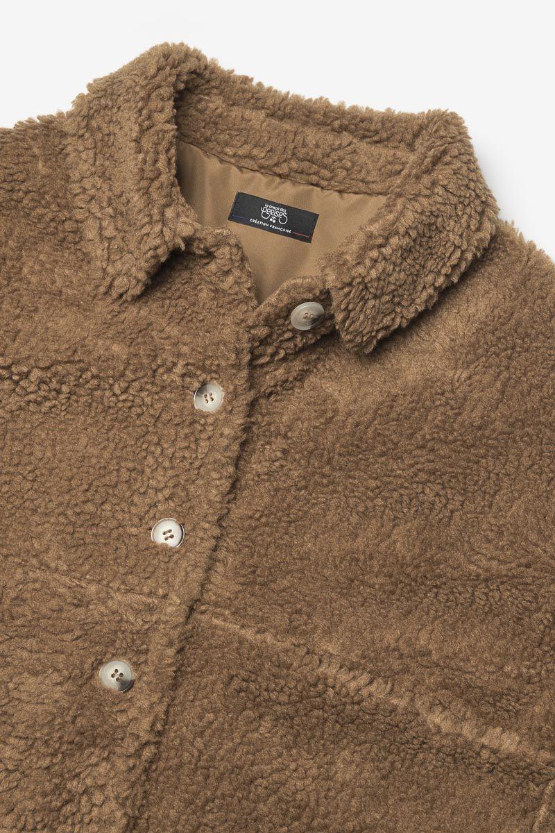 Le Temps Des Cerises Veste Teddygi Caramel
