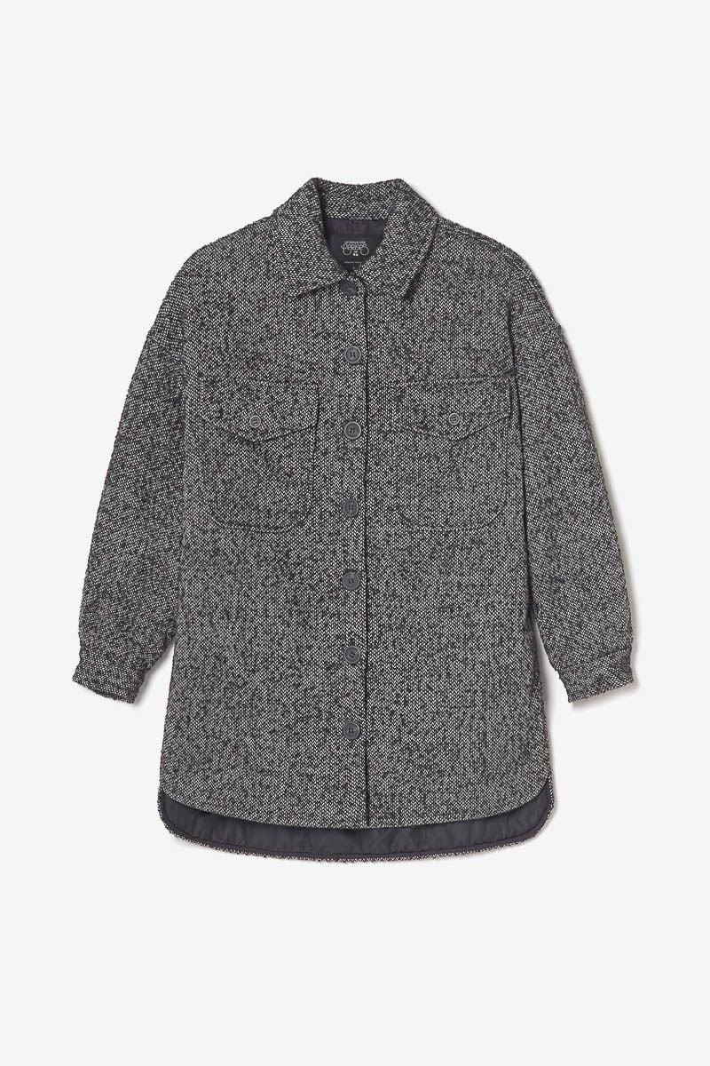 Le Temps Des Cerises Veste Ullingi Noire Chinée