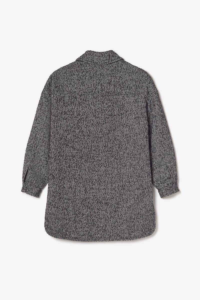 Le Temps Des Cerises Veste Ullingi Noire Chinée