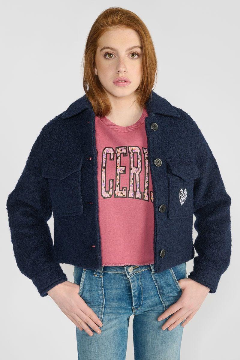 Le Temps Des Cerises Veste Yosephgi Bleu Marine