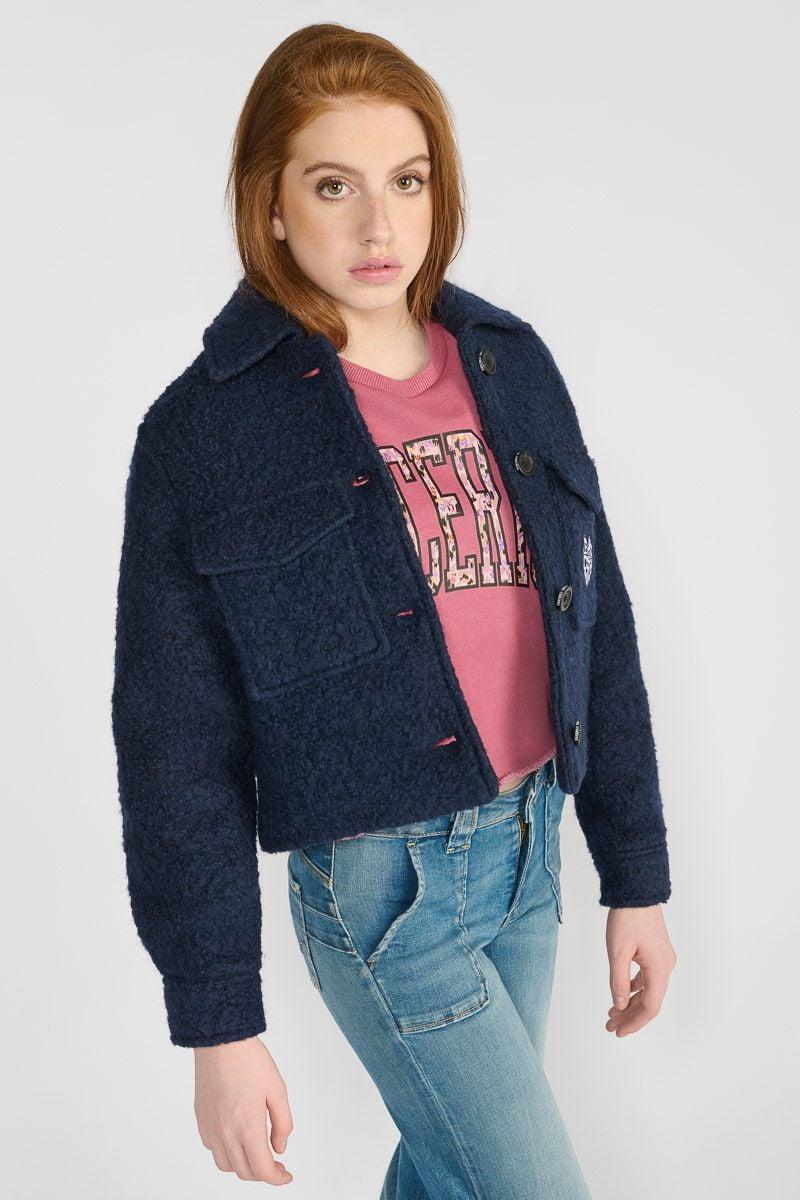 Le Temps Des Cerises Veste Yosephgi Bleu Marine