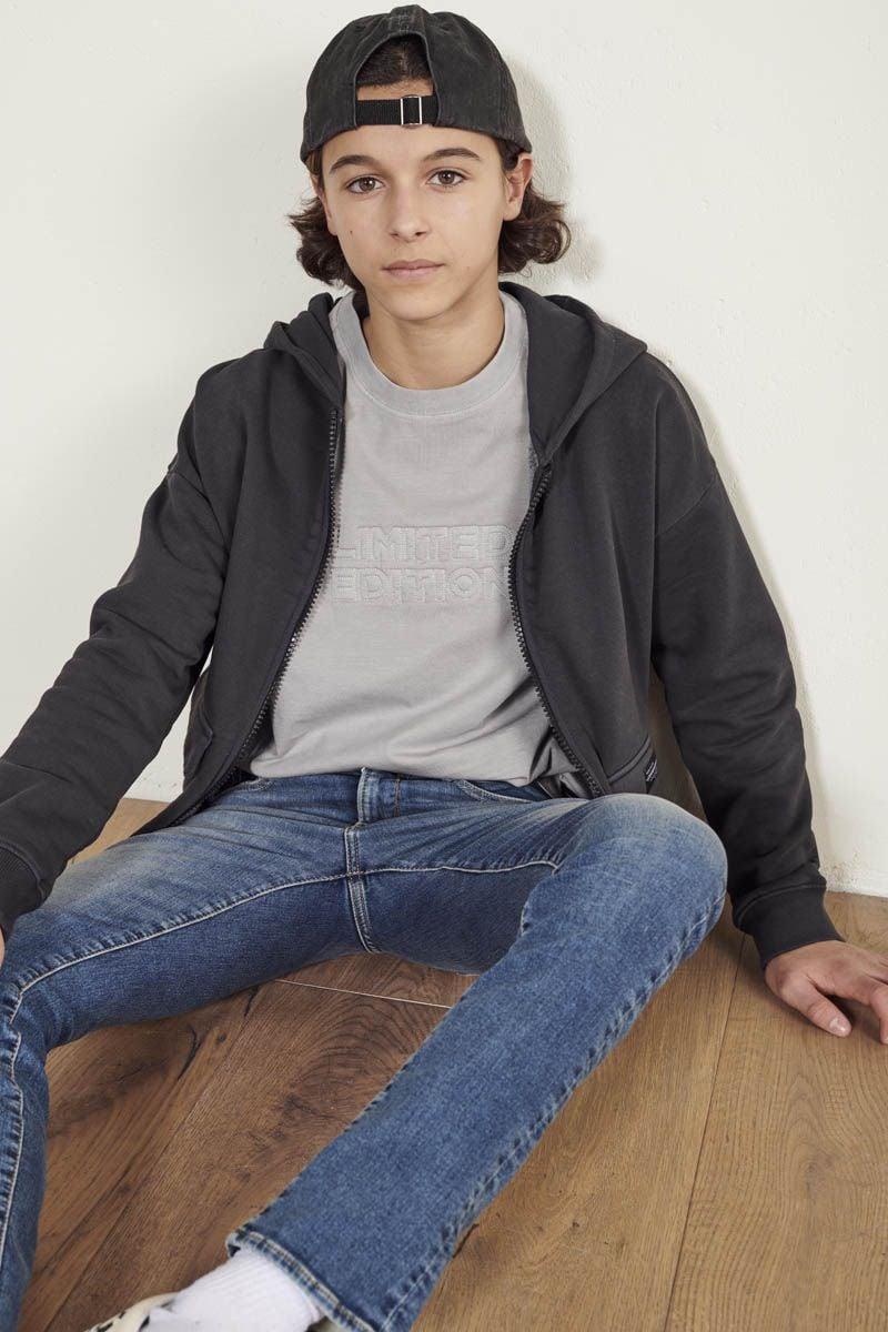 Le Temps Des Cerises Veste Zippée Batibo Grise