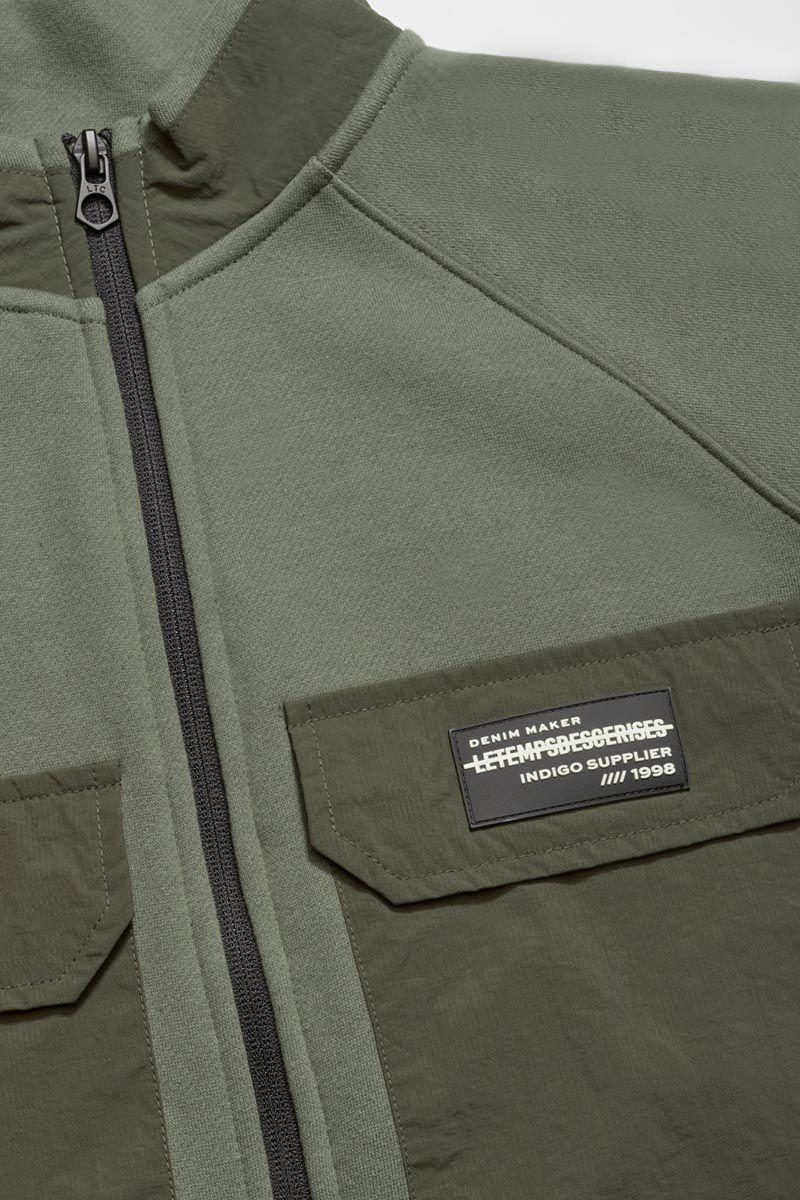 Le Temps Des Cerises Veste Zippée Moltobo Kaki