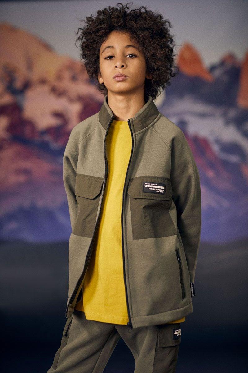 le temps des cerises Veste zippée Moltobo kaki