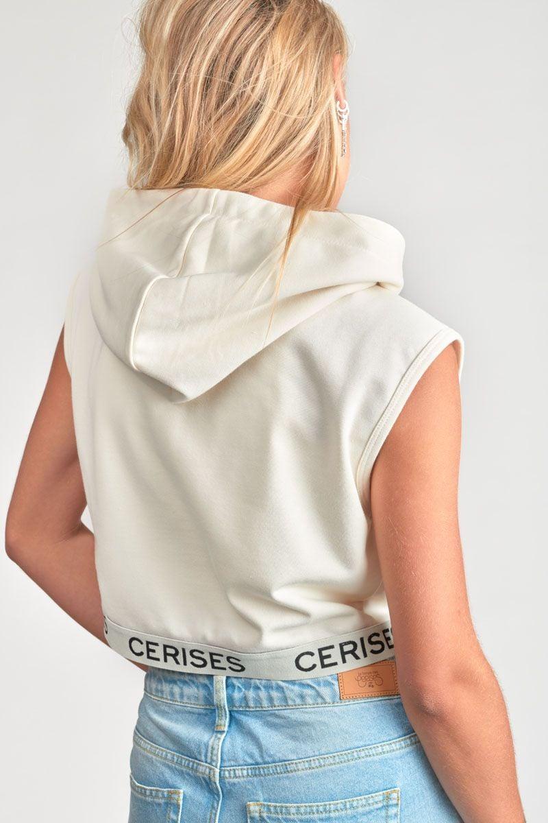 Le Temps Des Cerises Veste Zippée Ounagi Crème