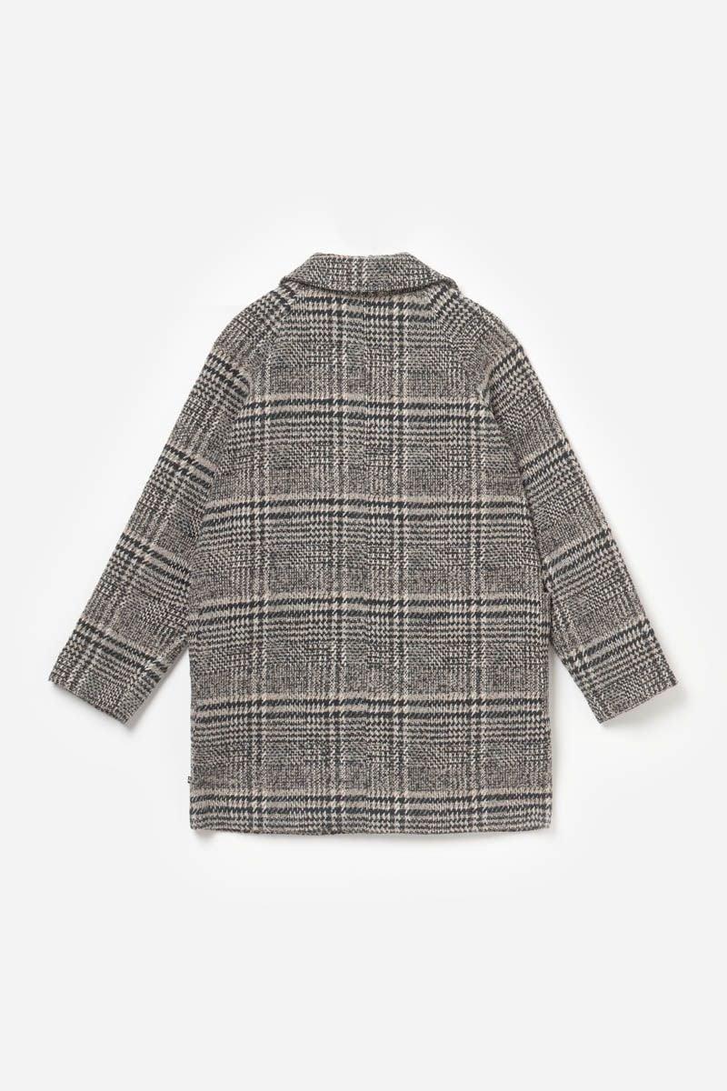 Le Temps Des Cerises Manteau Darlengi à Carreaux Marron
