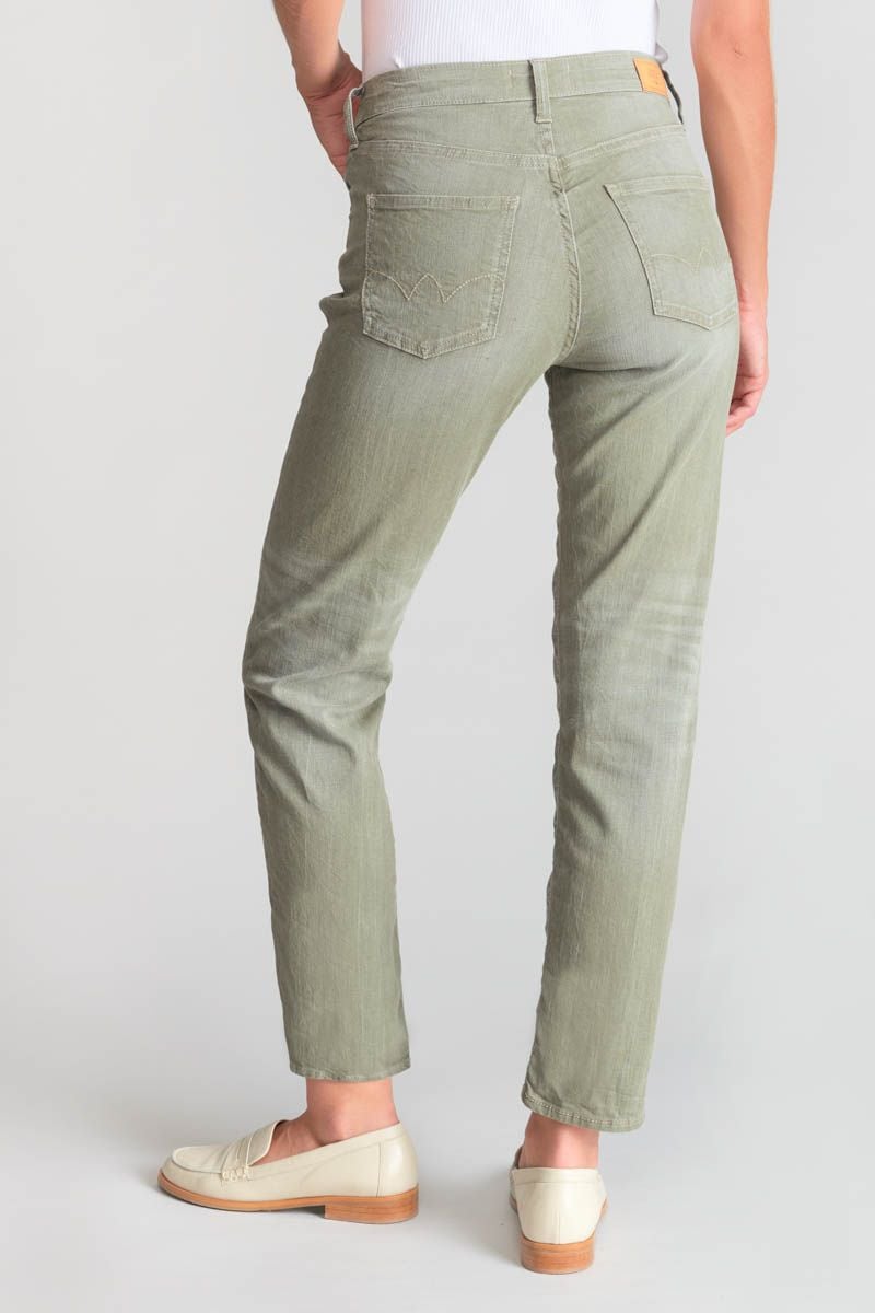 Le Temps Des Cerises Marylou 400/17 Mom Taille Haute 7/8ème Jeans Kaki