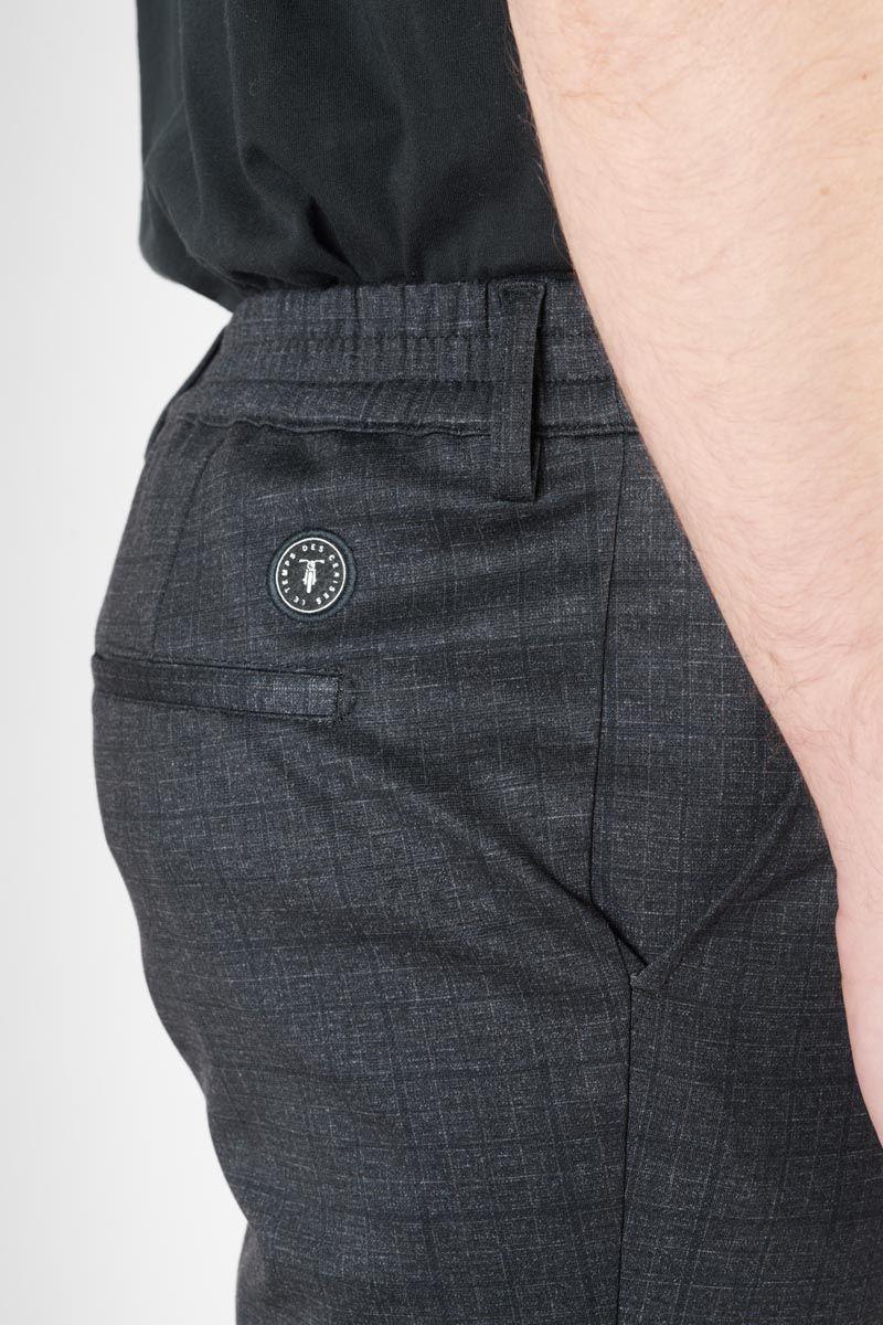 Le Temps Des Cerises Pantalon Aldin Gris Foncé à Carreaux