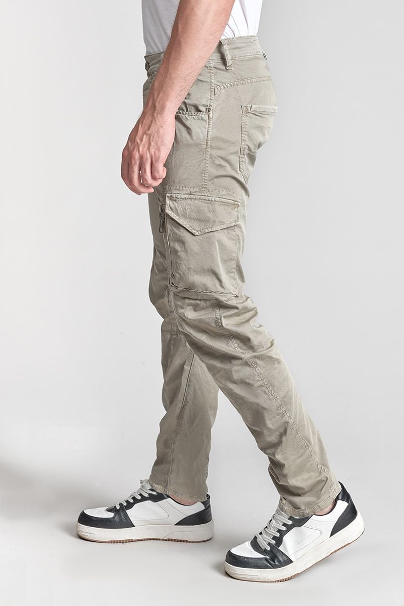Le Temps Des Cerises Pantalon Cargo Alban Beige Clair