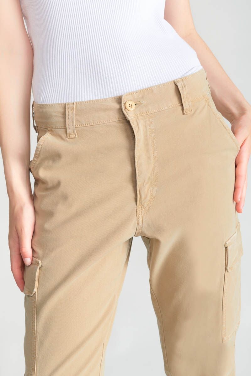 Le Temps Des Cerises Pantalon Cargo Castellas Beige