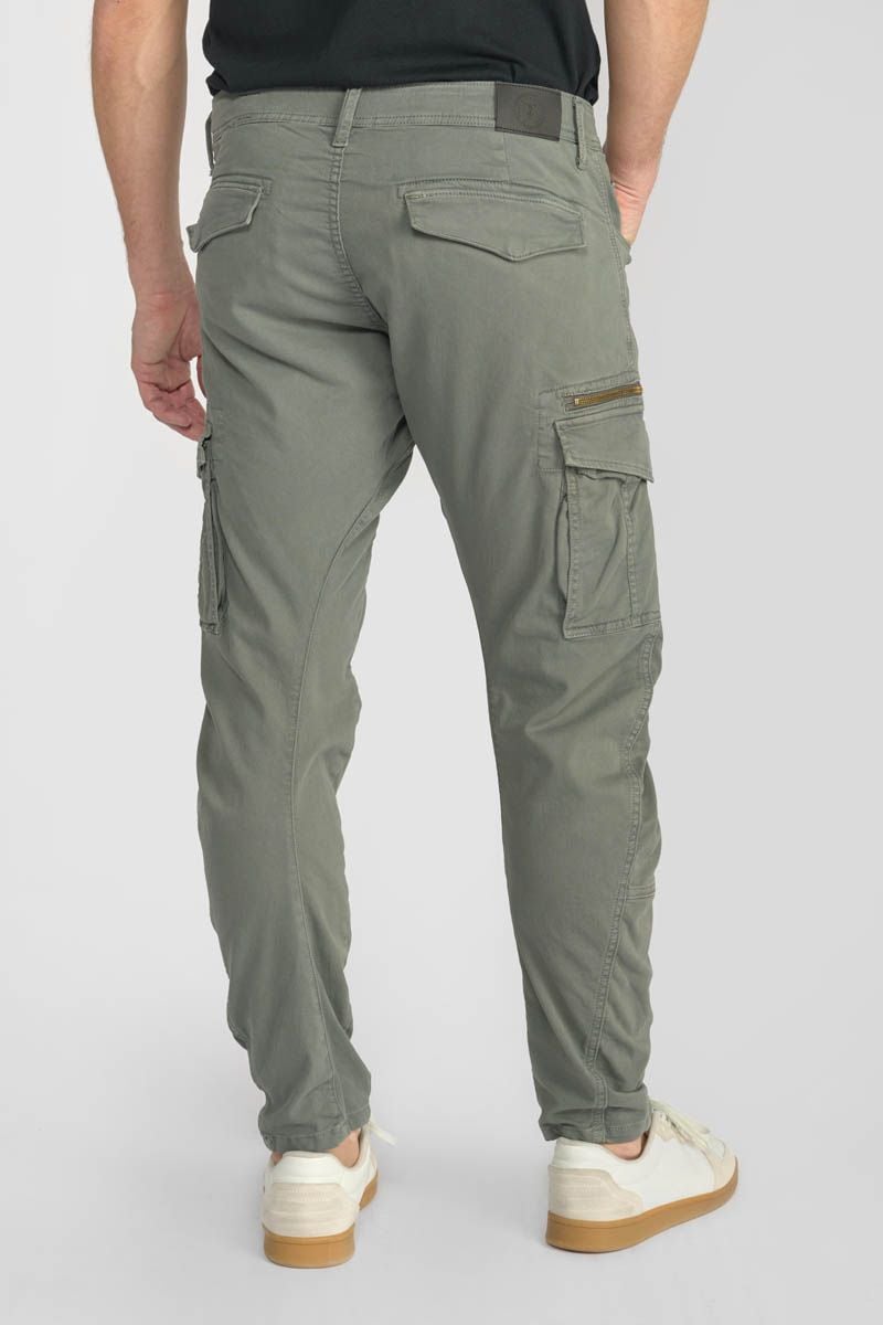 Le Temps Des Cerises Pantalon Cargo Kuroo Gris Vert