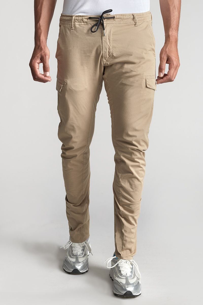 Le Temps Des Cerises Pantalon Cargo Velaux Beige Sable