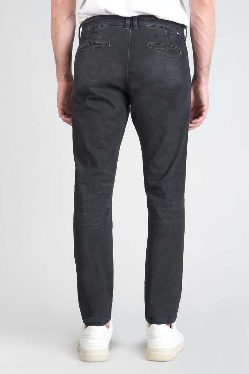 Le Temps Des Cerises Pantalon Chino Dejean En Jeans Noir Délavé