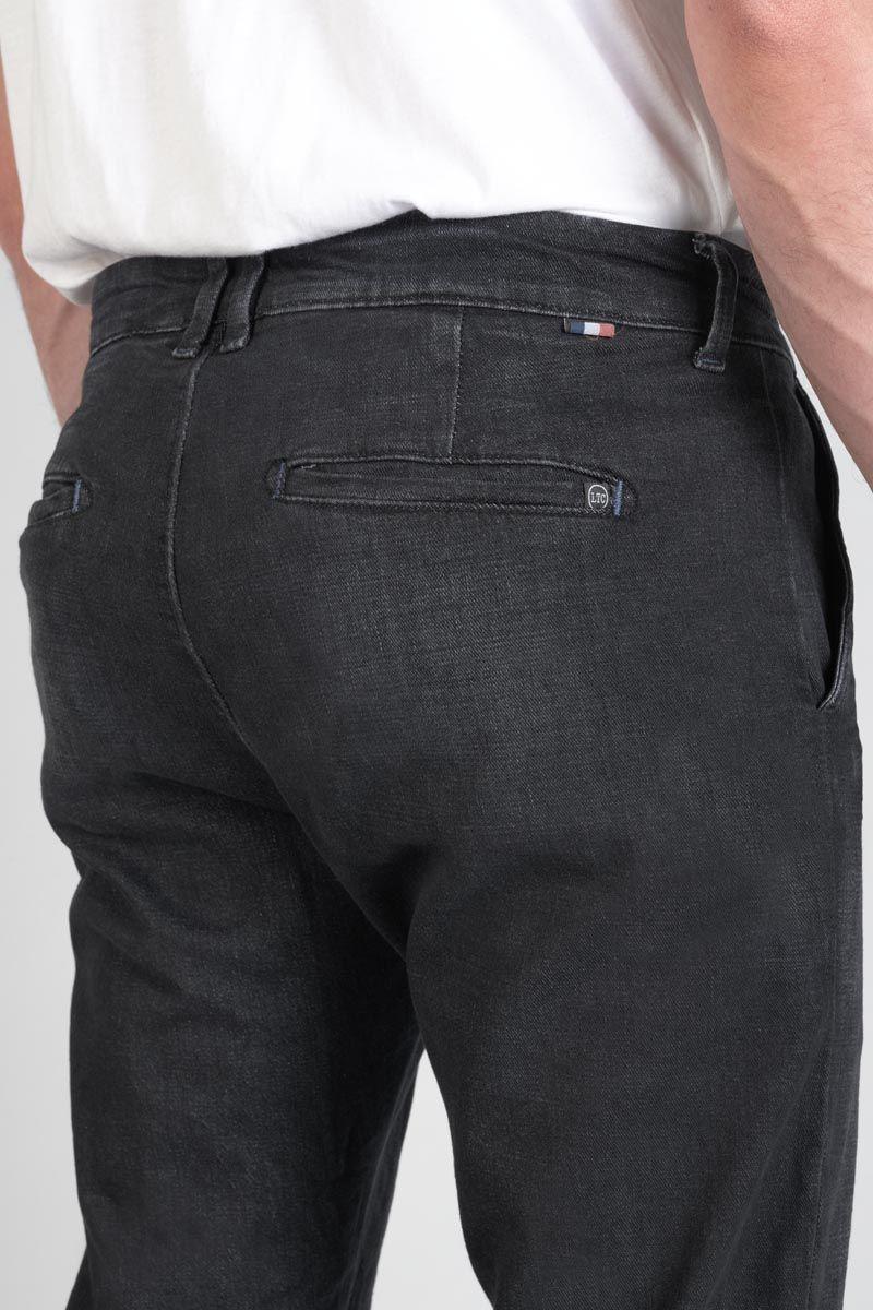 Le Temps Des Cerises Pantalon Chino Dejean En Jeans Noir Délavé
