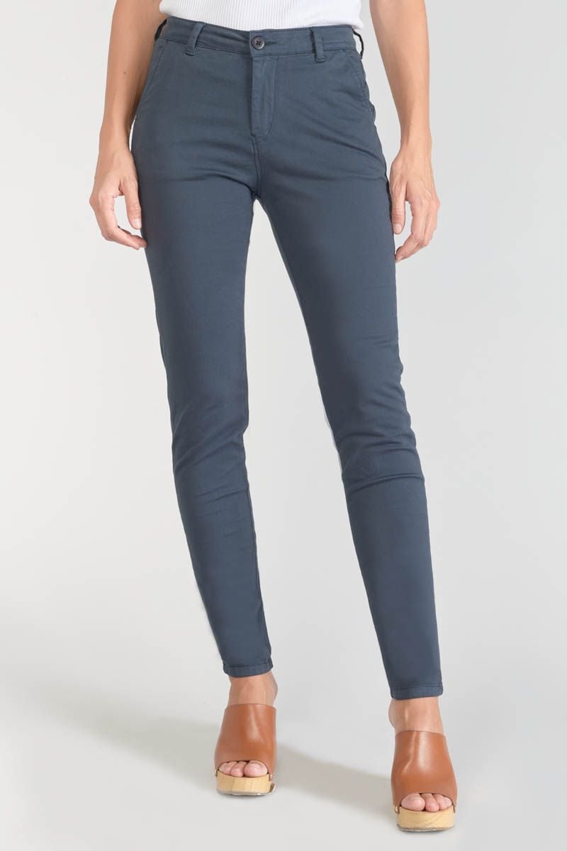 le temps des cerises Pantalon chino Dyli3 bleu nuit