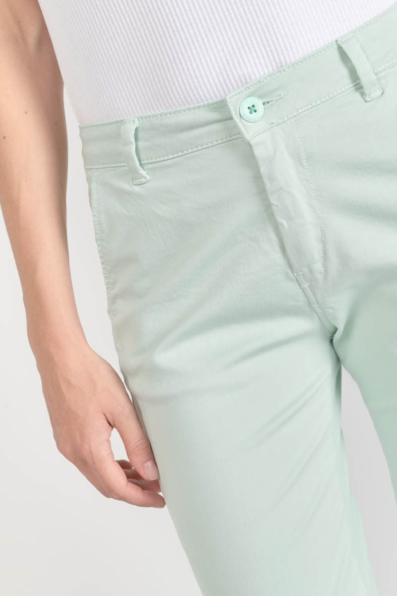 Le Temps Des Cerises Pantalon Chino Dyli3 Vert D'eau