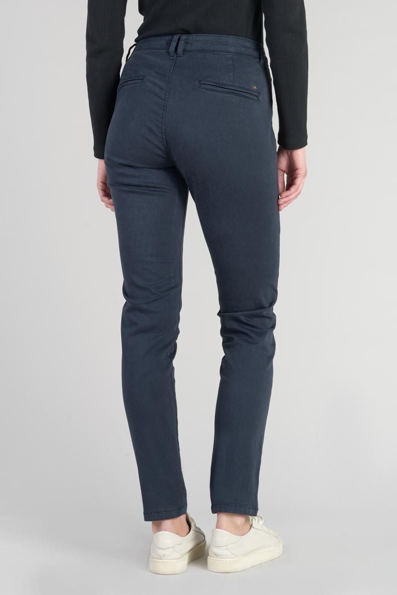 Le Temps Des Cerises Pantalon Chino Dyli4 Bleu Nuit