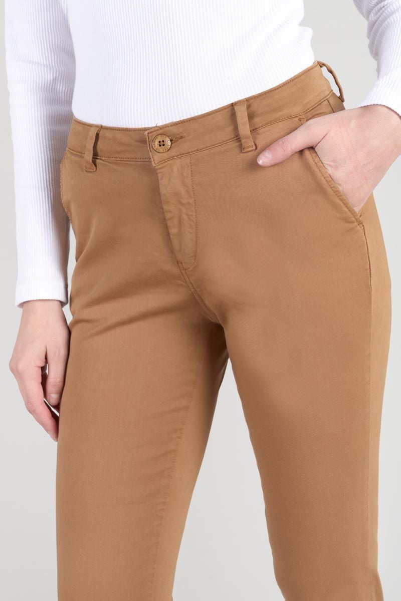 Le Temps Des Cerises Pantalon Chino Dyli4 Cappuccino