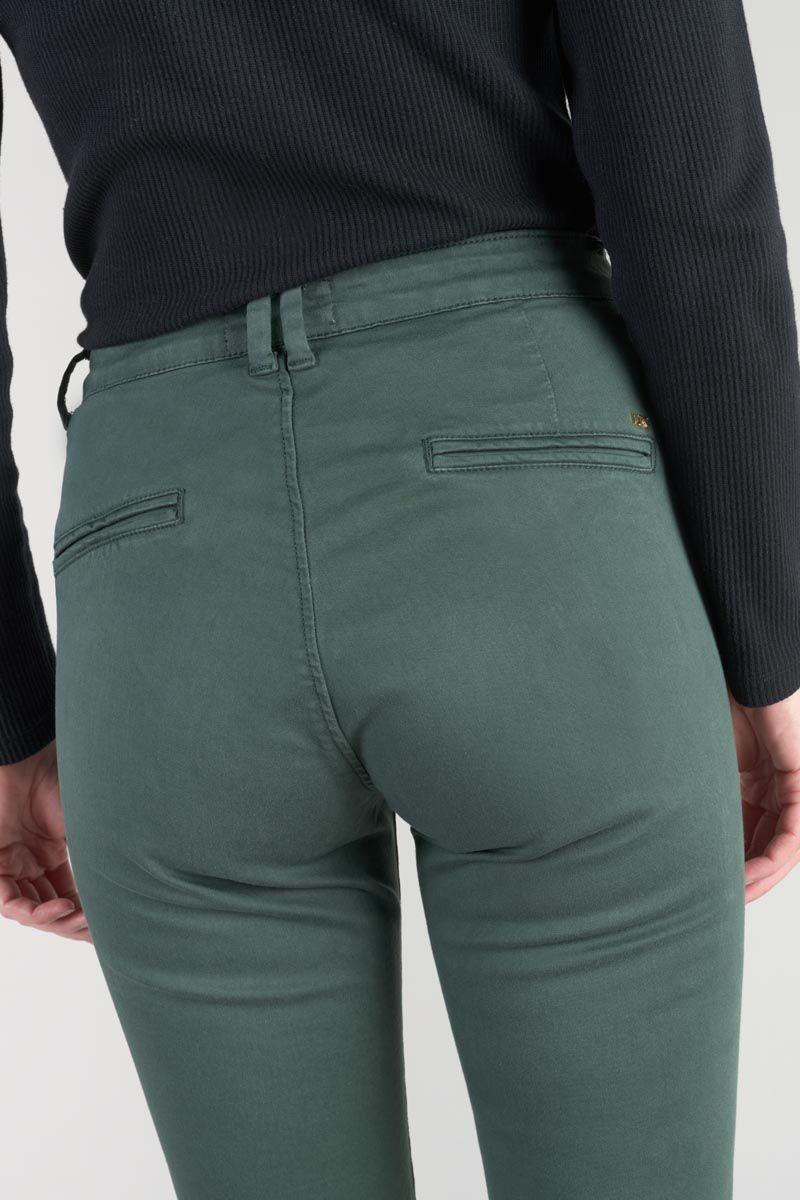 Le Temps Des Cerises Pantalon Chino Dyli4 Vert Bouteille