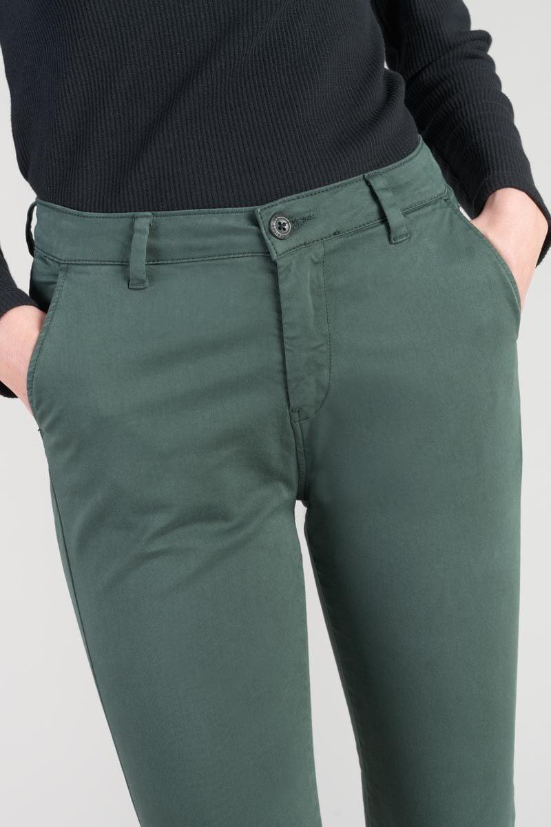 Le Temps Des Cerises Pantalon Chino Dyli4 Vert Bouteille