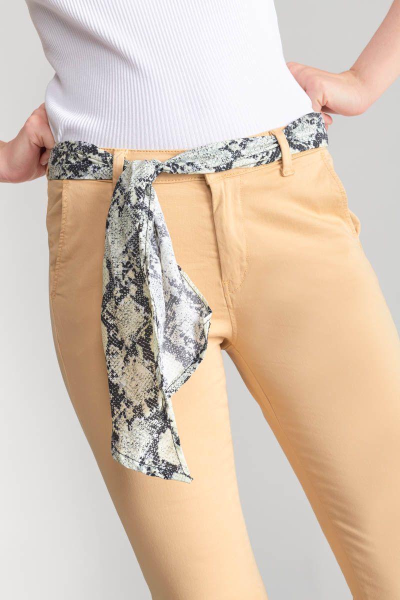 Le Temps Des Cerises Pantalon Chino Dyli5 Beige Sable