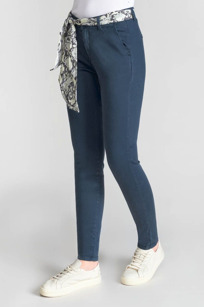 Le Temps Des Cerises Pantalon Chino Dyli5 Bleu Marine