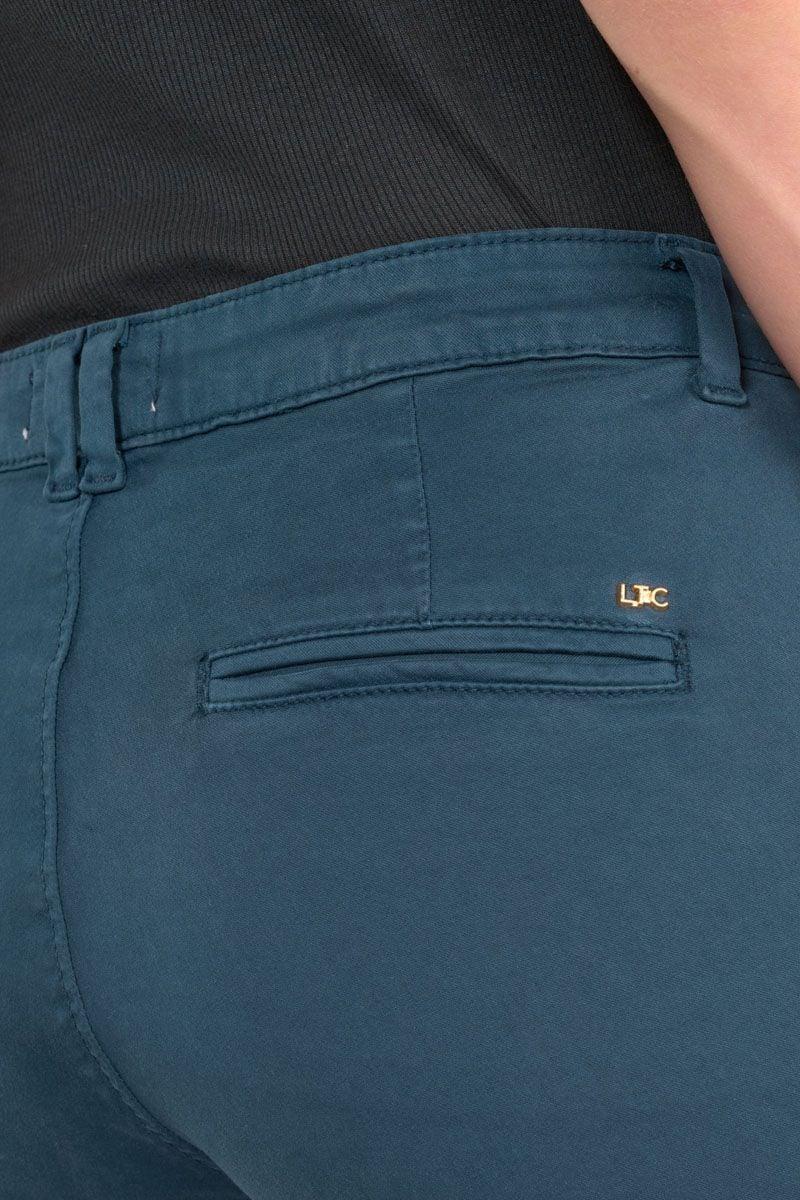 Le Temps Des Cerises Pantalon Chino Dyli6 Bleu Marine