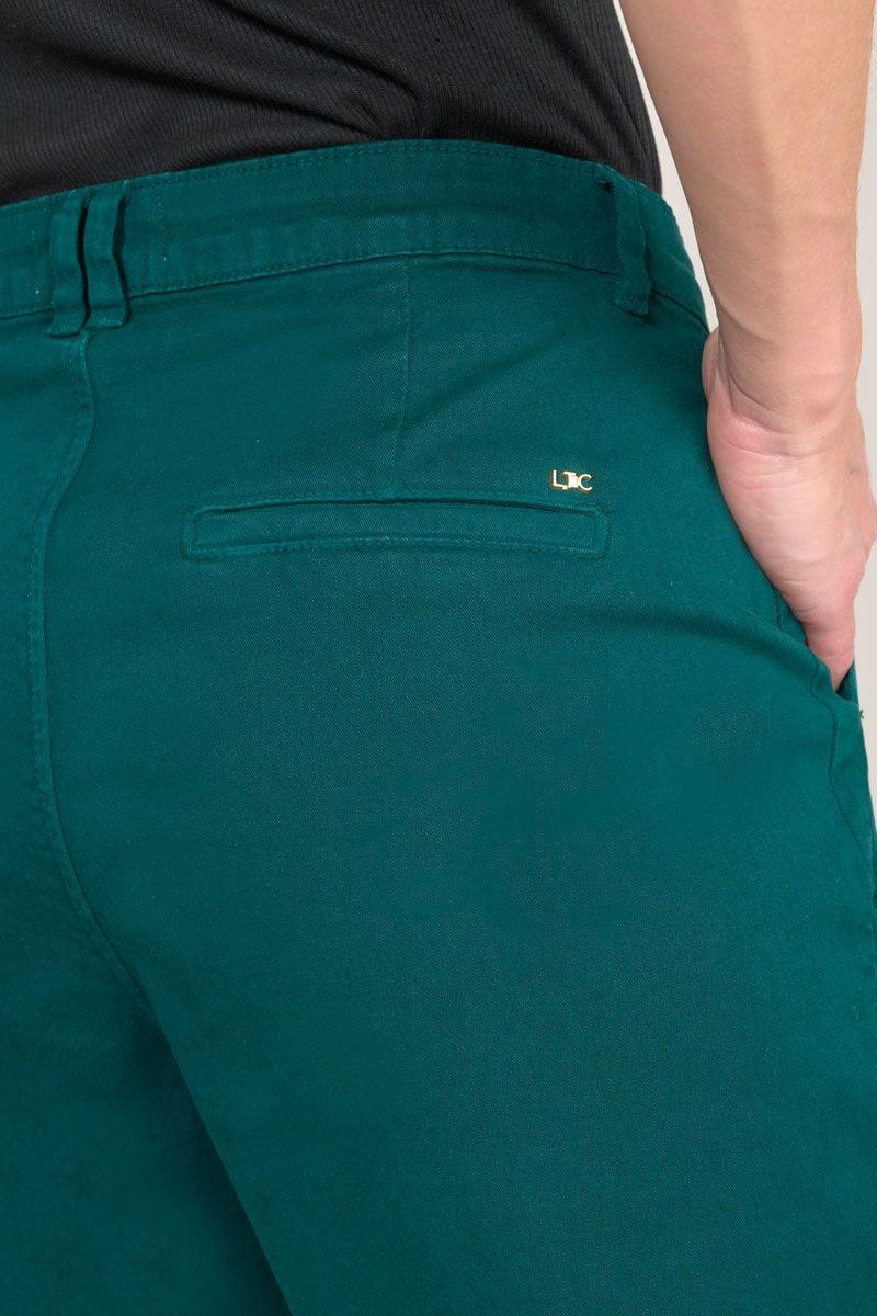 Le Temps Des Cerises Pantalon Chino Erle Bleu Canard