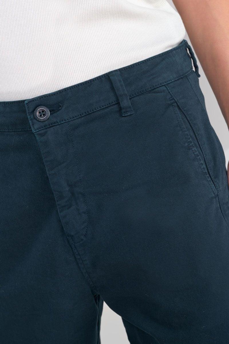 Le Temps Des Cerises Pantalon Chino Erle Bleu Marine