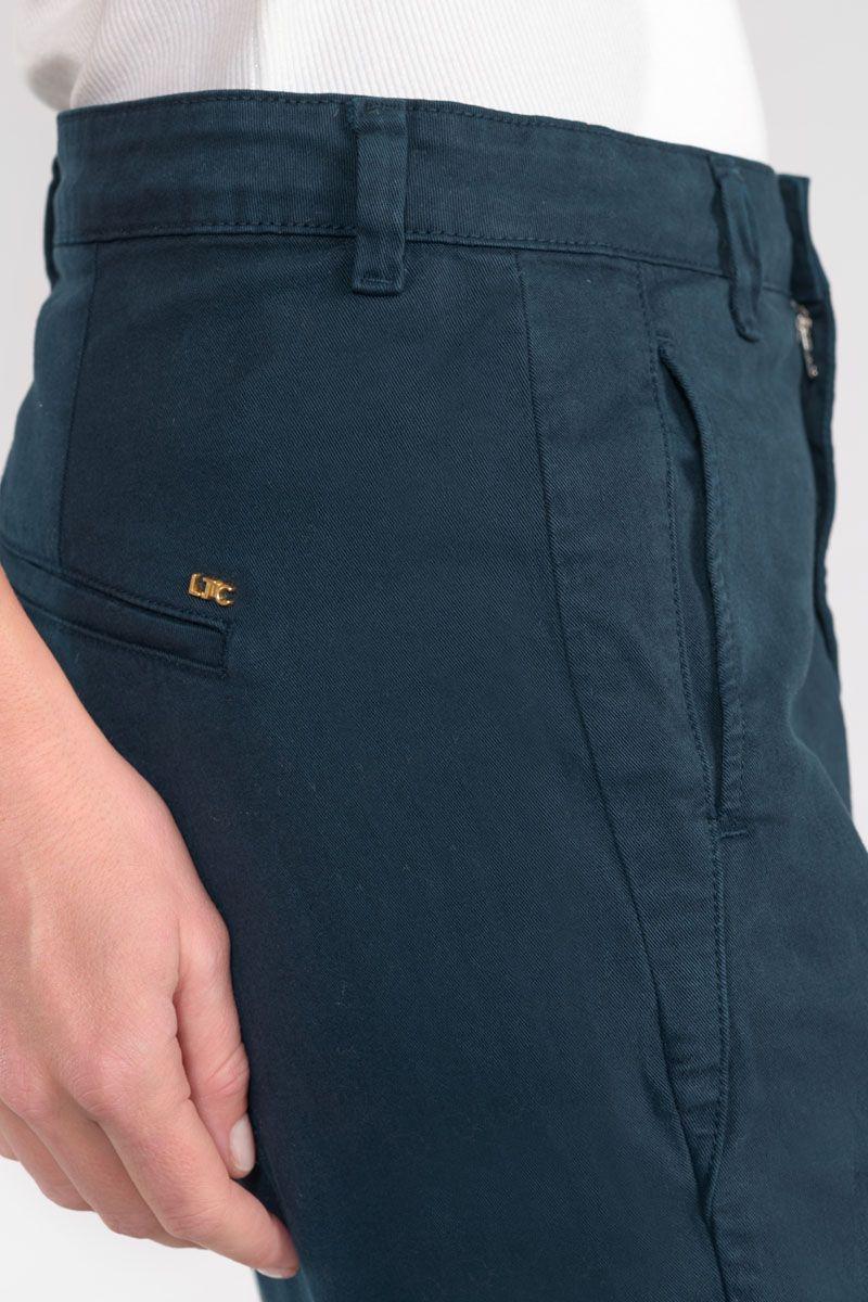 Le Temps Des Cerises Pantalon Chino Erle Bleu Marine