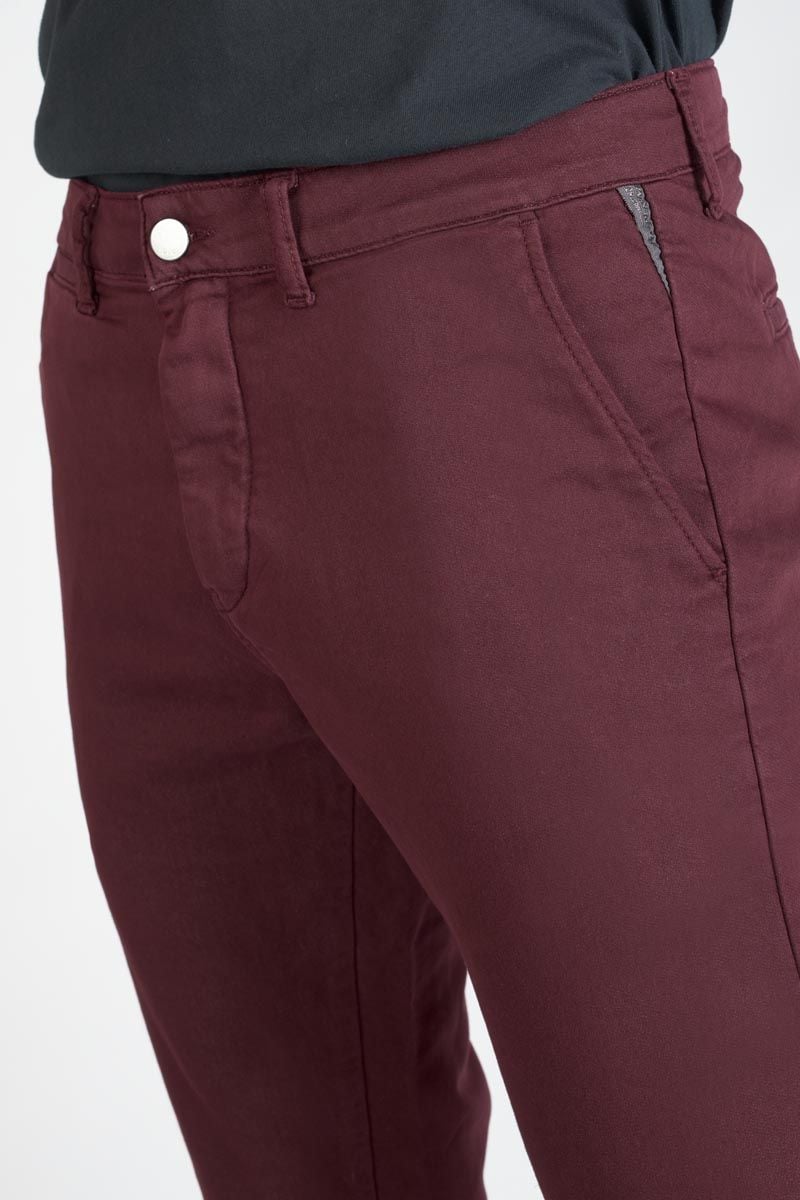 Le Temps Des Cerises Pantalon Chino Jogg Kurt Bordeaux