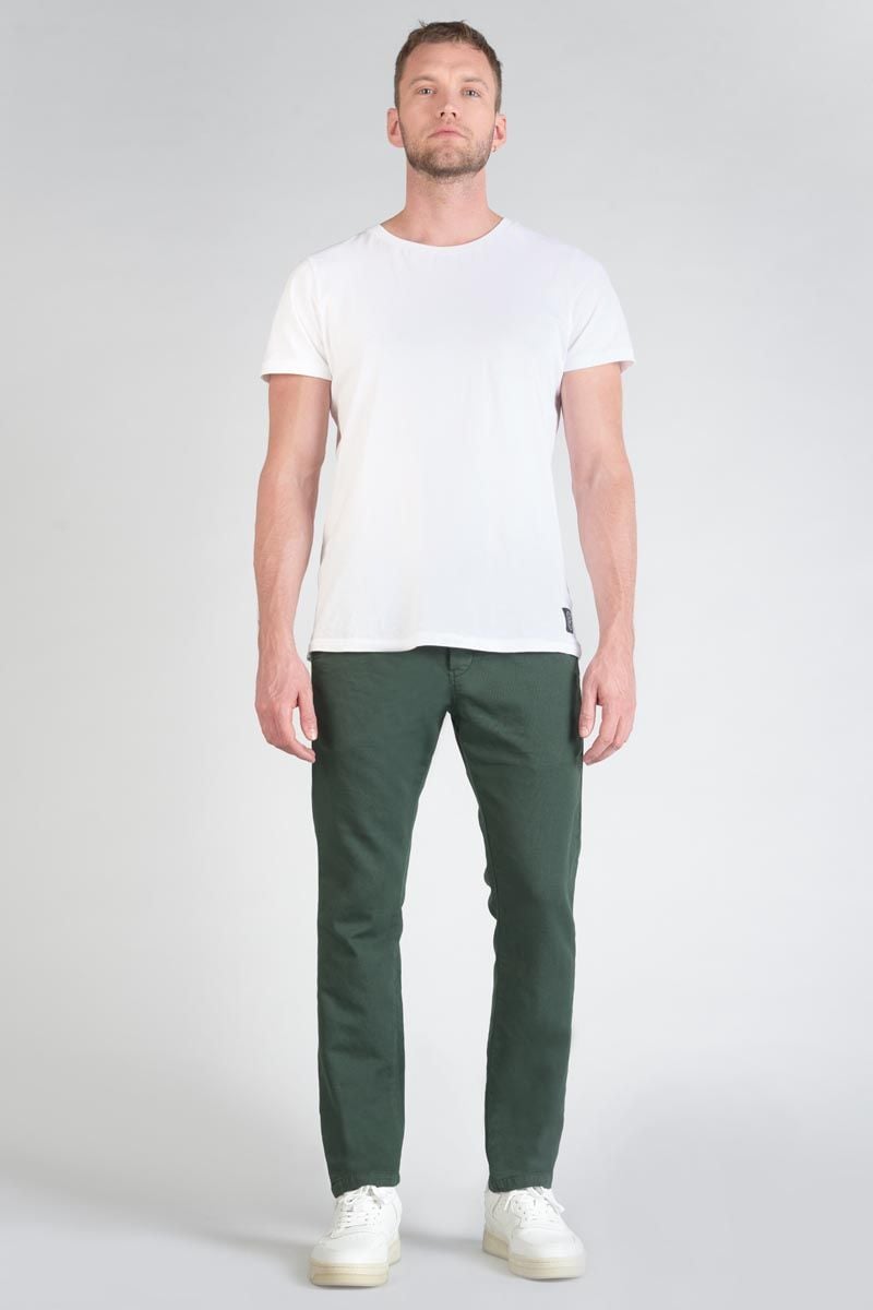 Le Temps Des Cerises Pantalon Chino Jogg Kurt Vert Sapin