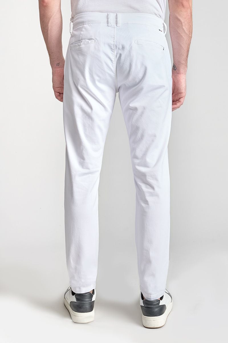 Le Temps Des Cerises Pantalon Chino Large Cesar Blanc