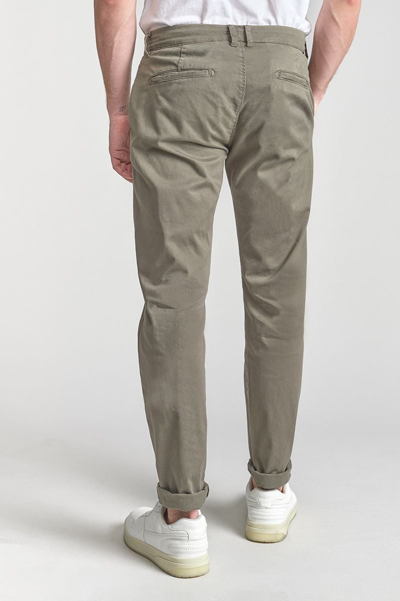 Le Temps Des Cerises Pantalon Chino Large Cesar Kaki