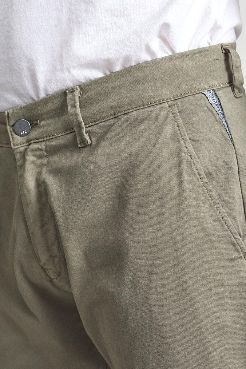Le Temps Des Cerises Pantalon Chino Large Cesar Kaki