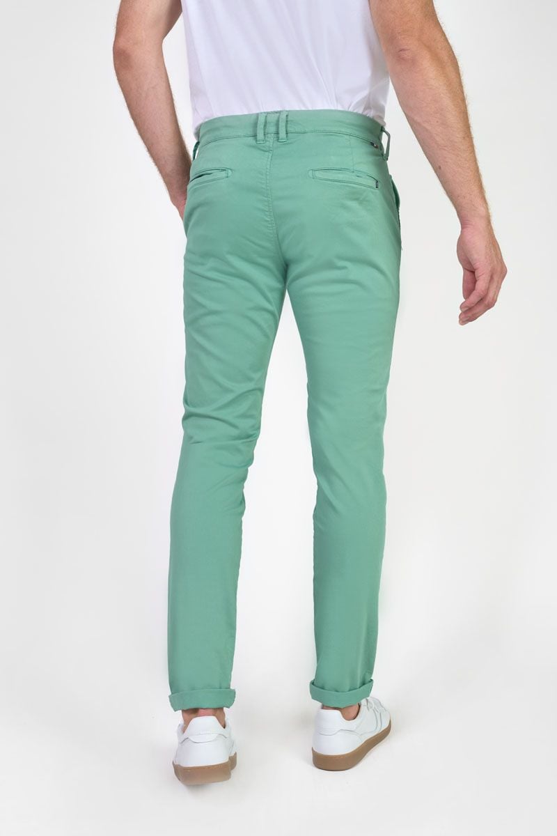 Le Temps Des Cerises Pantalon Chino Large Cesar Vert