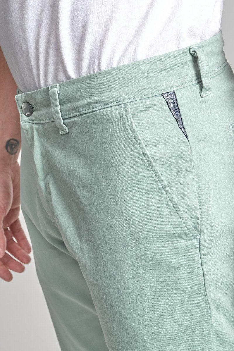 Le Temps Des Cerises Pantalon Chino Large Cesar Vert D'eau