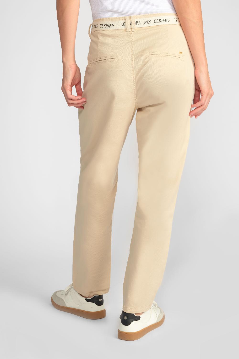 Le Temps Des Cerises Pantalon Chino Loose Arlo Beige