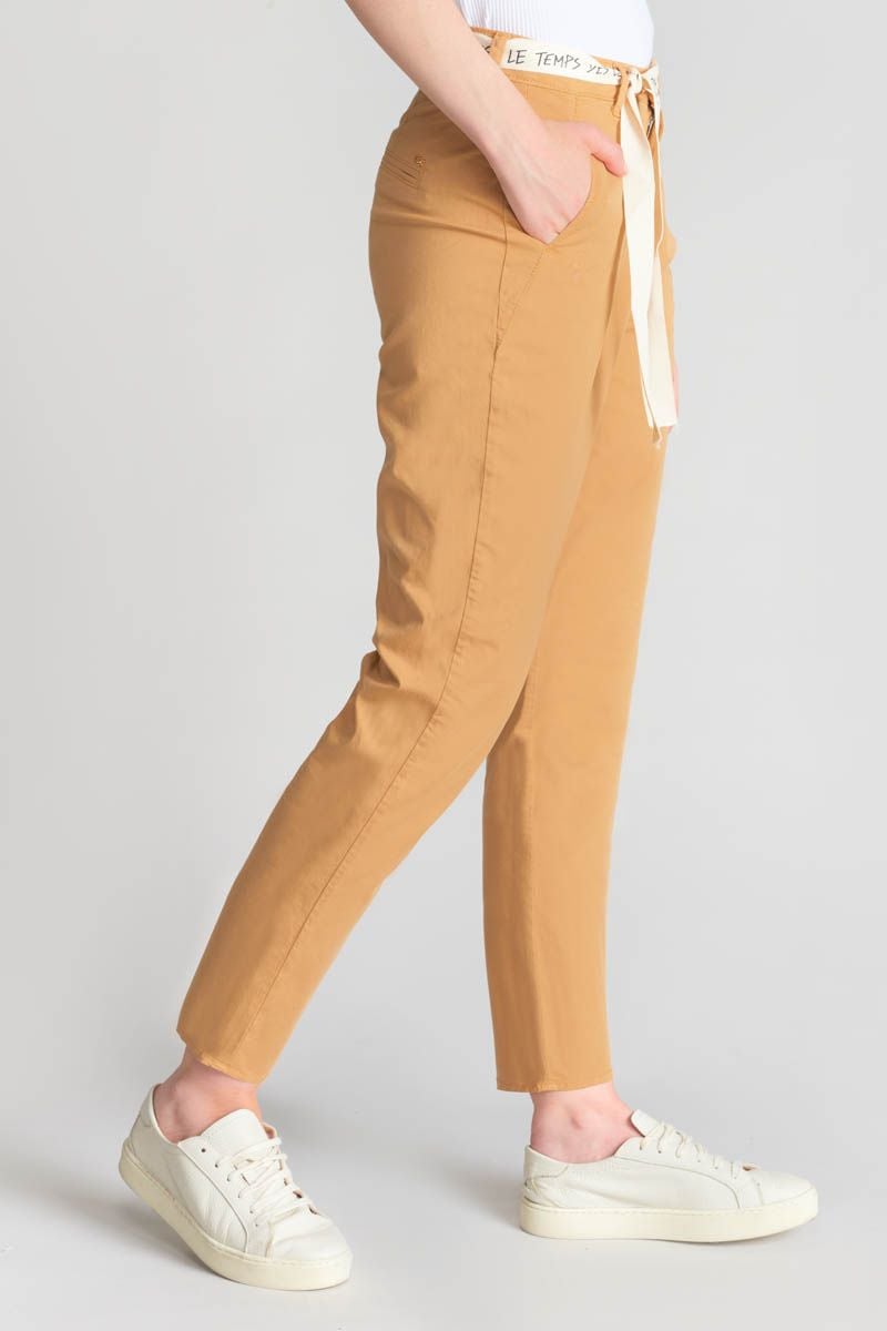 Le Temps Des Cerises Pantalon Chino Loose Arlo Camel